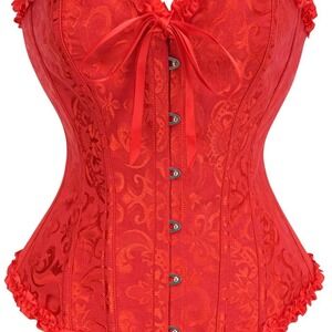 Red women's #Corset‎ Tops for Women, #Bustier Shapewear Lingerie